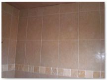 Ceramic and natural stone wall tiling