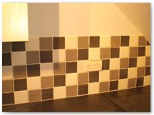 Kitchen wall tiling