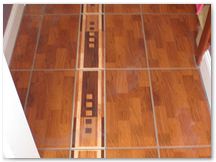 Wooden floor effect floor tiling Mr Morris Broughty Ferry