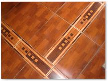 Wooden floor effect tiling Mr Morris Broughty Ferry